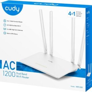 CUDY WR1200 AC1200 4-Stream Dual-Band WiFi Router Extender Wireless Access Point