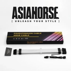 ASIAHORSE 18AWG GPU 2×8 Pin ARGB Extension Cable